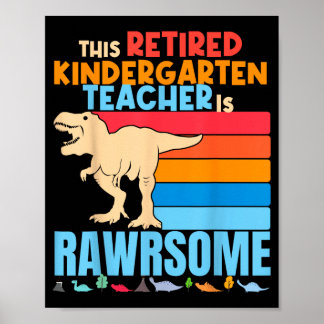 Poster Les enseignants de maternelle à la retraite sont d