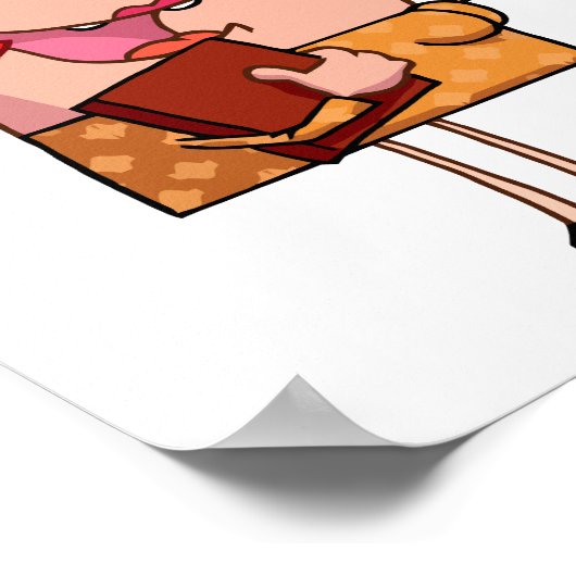 Poster les enseignants dirigent la caricature des enseign (Coin)