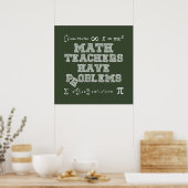 Poster Les Enseignants En Mathématiques Ont Des Problèmes (Cuisine)