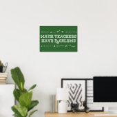 Poster Les Enseignants En Mathématiques Ont Des Problèmes (Bureau à domicile)