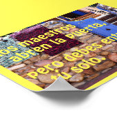 Poster Les enseignants ouvrent la porte, espagnol, (Coin)