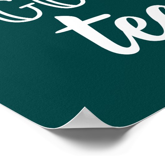 Poster Les enseignants vont enseigner (Coin)