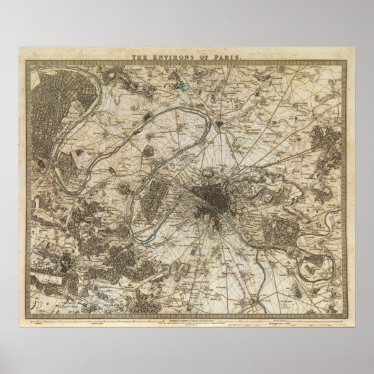 Poster Les environs de Paris (Devant)