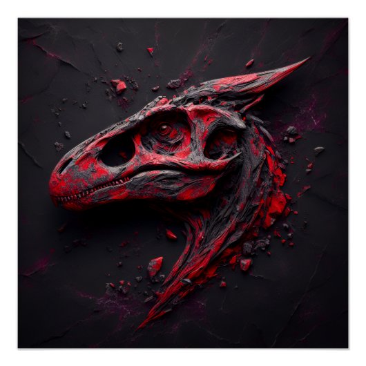 Poster Les Eons dans le charbon de bois Crimson - Le géni (Devant)