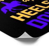 Poster Les équestres se penchent vers le haut vers le bas (Coin)