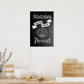 Poster Les erreurs augmentent votre cerveau (Cuisine)