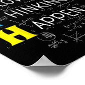 Poster Les erreurs de maths permettent à la réflexion d'a (Coin)