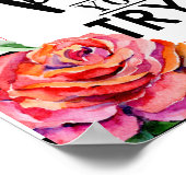 Poster Les Erreurs Sont La Preuve Que Vous Essayez Red Ro (Coin)