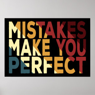 Poster Les erreurs vous rendent parfaits