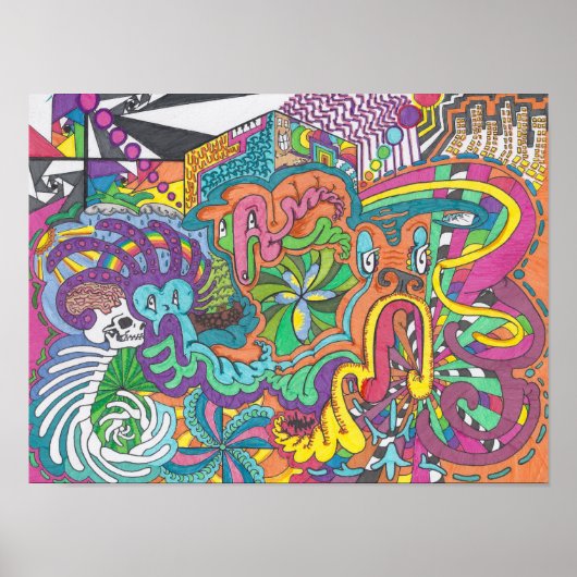 Poster Les esprits de couleur font tourner Amok (Devant)