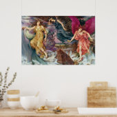 Poster Les esprits de tempête par Evelyn De Morgan (Cuisine)