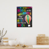 POSTER LES ESPRITS SONT COMME DES PARACHUTES ! (Cuisine)