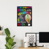 POSTER LES ESPRITS SONT COMME DES PARACHUTES ! (Bureau à domicile)