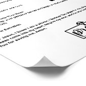 Poster Les étapes du salut (Coin)