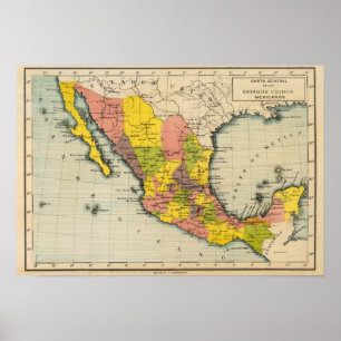 Poster Les Etats-Unis du Mexique 2