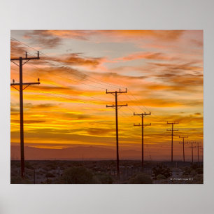 Poster Les Etats-Unis, la Californie, Palm Springs, ligne