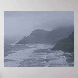 Poster Les Etats-Unis, Orégon, tête de Heceta