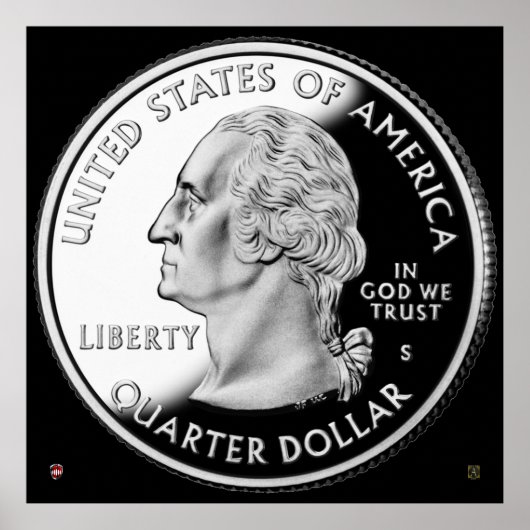 POSTER LES ÉTATS-UNIS QUART OBVERSE (Devant)