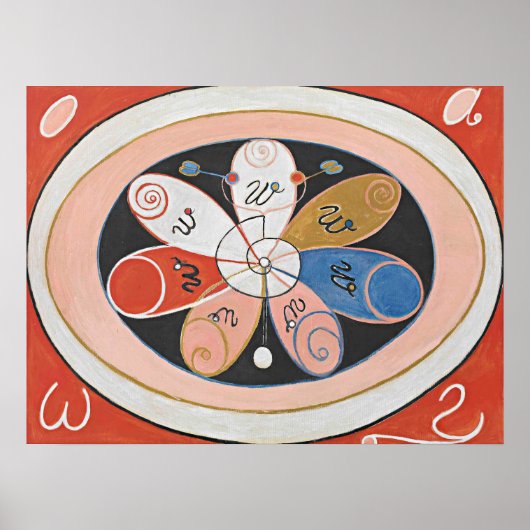 Poster Les Étoiles À Sept Points | Hilma af Klint (Devant)