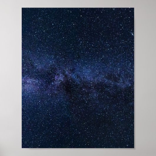 Poster Les étoiles dans la voie lactée (Devant)