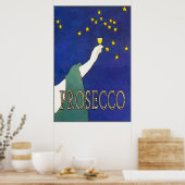 Poster Les Étoiles De Verre Vin De Prosecco (Cuisine)