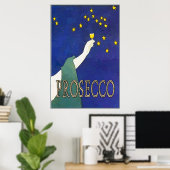 Poster Les Étoiles De Verre Vin De Prosecco (Bureau à domicile)