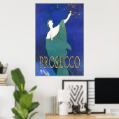 Poster Les Étoiles De Verre Vin De Prosecco (Bureau à domicile)