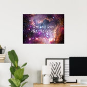 Poster Les étoiles ne peuvent briller sans la citation de (Bureau à domicile)