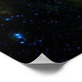 Poster Les étoiles nouveau-nées dans la grappe d'arbres d (Coin)