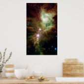 Poster Les étoiles nouveau-nées dans la grappe d'arbres d (Cuisine)