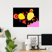 Poster Les êtres du Joyeux Soleil (Bureau à domicile)