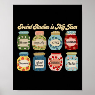 Poster Les études sociales sont mon jam professeur d'hist