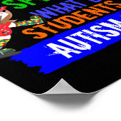 Poster Les Étudiants Arrosent Le Spectre De L'Autisme (Coin)