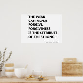 Poster Les faibles ne peuvent jamais pardonner (Cuisine)