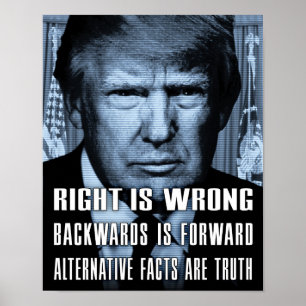 Poster Les faits alternatifs sont la vérité - anti-présid