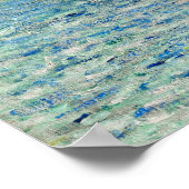Poster Les Falaises à Étretat de Claude Monet 1885 (Coin)