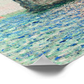 Poster Les Falaises à Etretat par Monet (Coin)