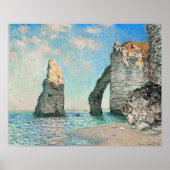 Poster Les Falaises à Etretat par Monet (Devant)