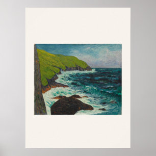 Poster Les Falaises de Beg-ar-Fry par Maufra - Art côtier
