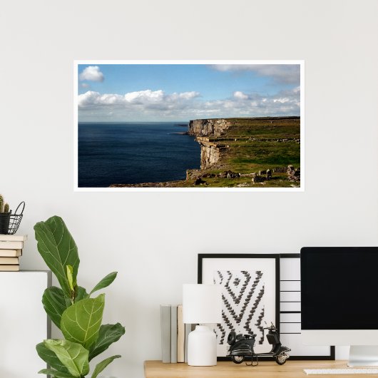 Poster Les falaises de Dun Aengus (Bureau à domicile)