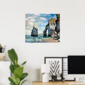 Poster Les falaises d'Étretat (Bureau à domicile)