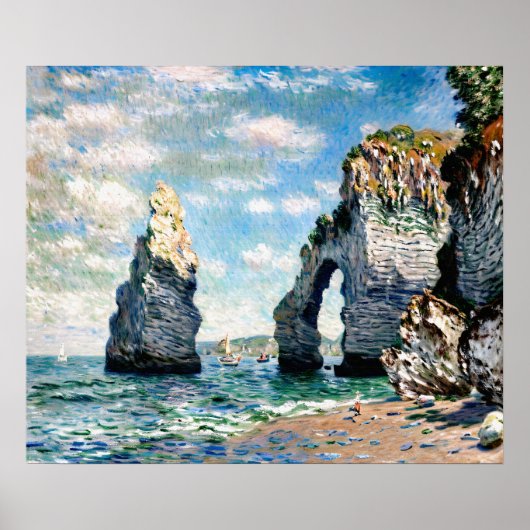 Poster Les falaises d'Étretat (Devant)