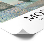 Poster Les falaises d'Étretat par Claude Monet (Coin)