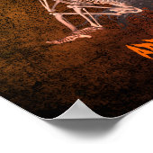 Poster Les Fantômes D'Halloween Et Le Squelette Personnal (Coin)