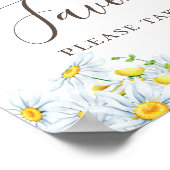 Poster Les faveurs. Aquarelle. Mariage floral (Coin)