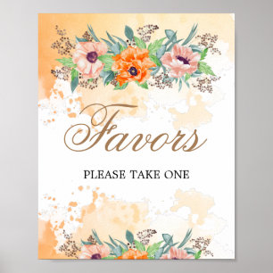 Poster Les faveurs des pavots s'il vous plaît prendre un 