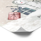 Poster Les faveurs du baby shower de Snowman (Coin)
