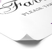 Poster Les faveurs en prennent une. Fleurs de mariage ros (Coin)