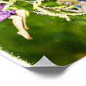 Poster Les fées d'arbres sur le saule qui pleut (Coin)