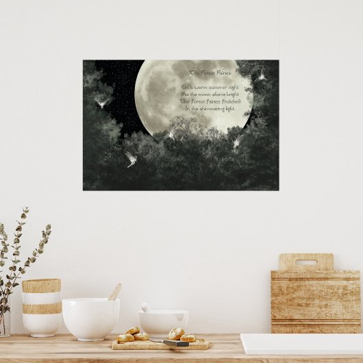 Poster Les fées forestières (Cuisine)